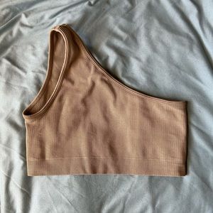 Set Active Sculptflex ribbed one shoulder bra